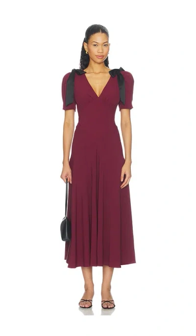 Astr Ciela Dress In Burgundy
