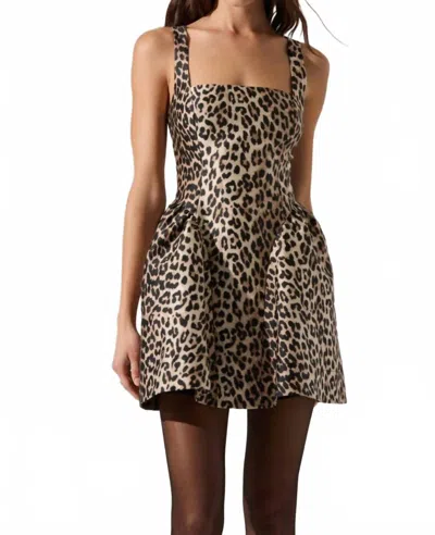 Astr The Label Claudie Dress In Animal Print