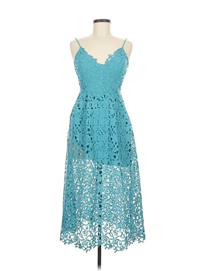 Pre-owned Astr Cocktail Dress In Blue