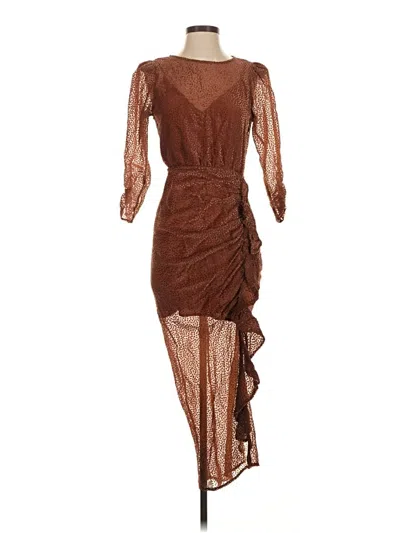 Pre-owned Astr Cocktail Dress In Brown