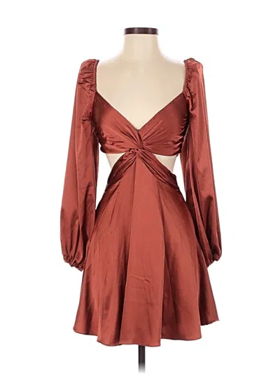 Pre-owned Astr Cocktail Dress In Brown