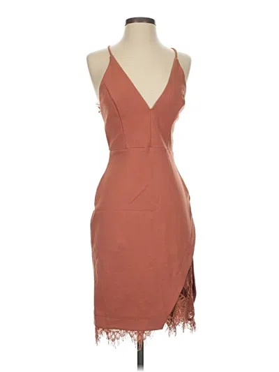 Pre-owned Astr Cocktail Dress In Brown