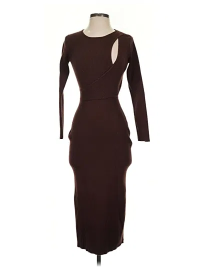 Pre-owned Astr Cocktail Dress In Brown