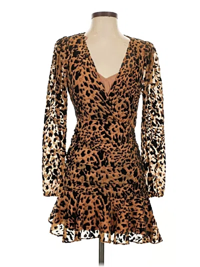 Pre-owned Astr Cocktail Dress In Brown