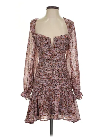 Pre-owned Astr Cocktail Dress In Brown