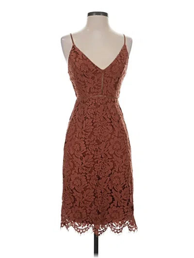 Pre-owned Astr Cocktail Dress In Brown