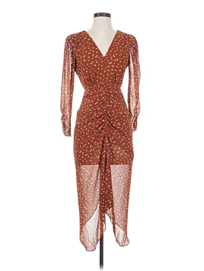 Pre-owned Astr Cocktail Dress In Brown