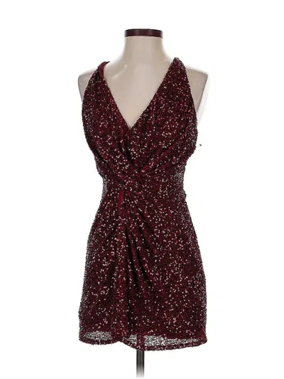 Pre-owned Astr Cocktail Dress In Burgundy