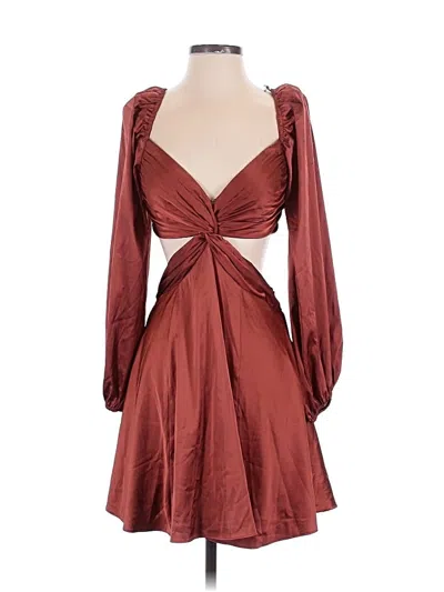 Pre-owned Astr Cocktail Dress In Burgundy