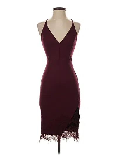 Pre-owned Astr Cocktail Dress In Burgundy