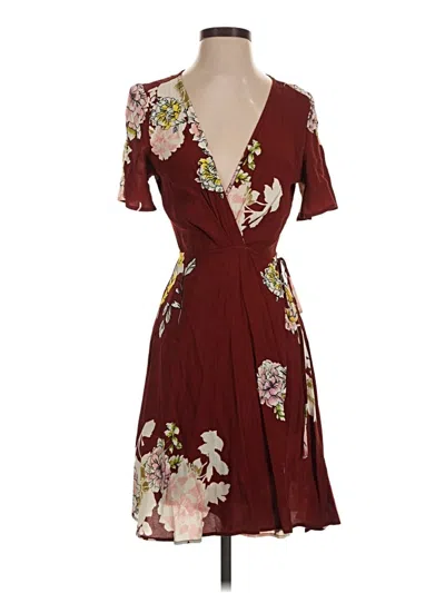 Pre-owned Astr Cocktail Dress In Burgundy