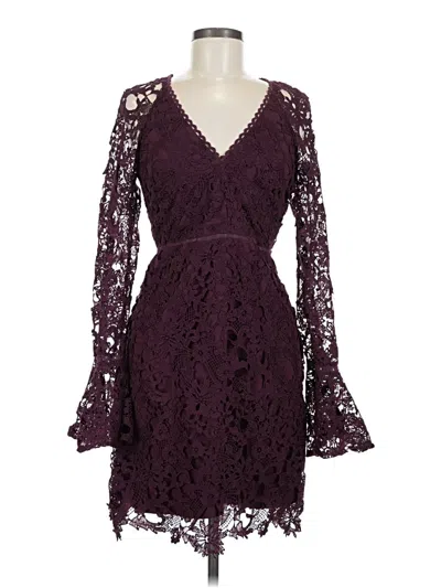 Pre-owned Astr Cocktail Dress In Burgundy