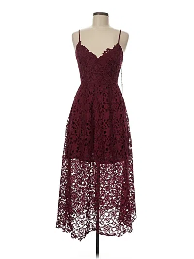 Pre-owned Astr Cocktail Dress In Burgundy