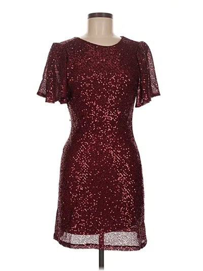 Pre-owned Astr Cocktail Dress In Burgundy