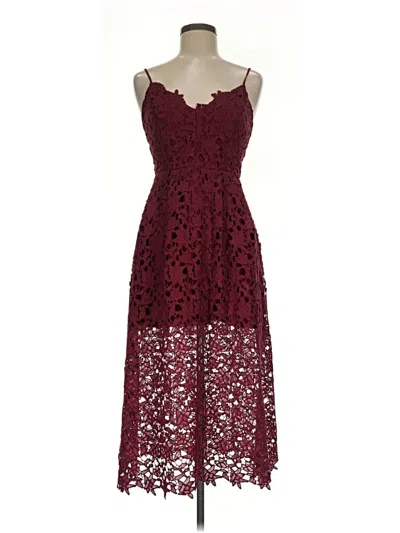Pre-owned Astr Cocktail Dress In Burgundy