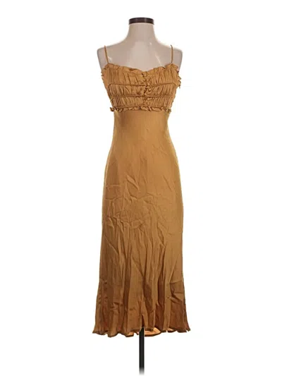 Pre-owned Astr Cocktail Dress In Gold