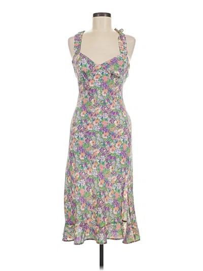 Pre-owned Astr Cocktail Dress In Gray
