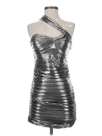 Pre-owned Astr Cocktail Dress In Silver