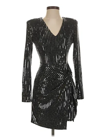 Pre-owned Astr Cocktail Dress In Silver