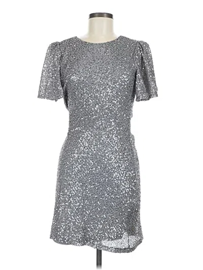 Pre-owned Astr Cocktail Dress In Silver