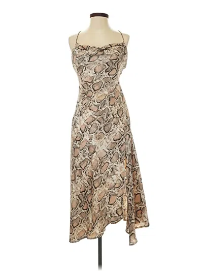 Pre-owned Astr Cocktail Dress In Tan