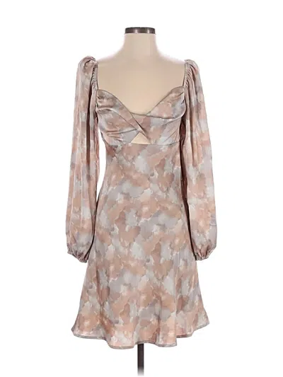 Pre-owned Astr Cocktail Dress In Tan