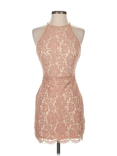 Pre-owned Astr Cocktail Dress In Tan