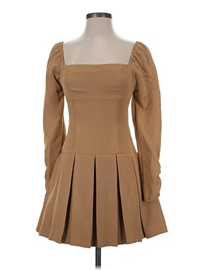 Pre-owned Astr Cocktail Dress In Tan
