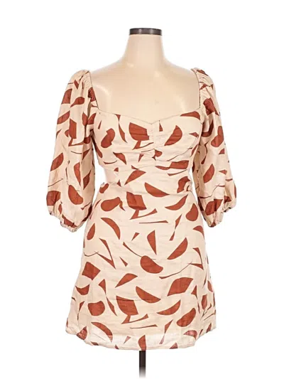Pre-owned Astr Cocktail Dress In Tan