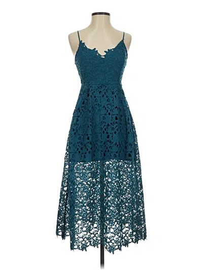 Pre-owned Astr Cocktail Dress In Teal