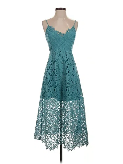 Pre-owned Astr Cocktail Dress In Teal