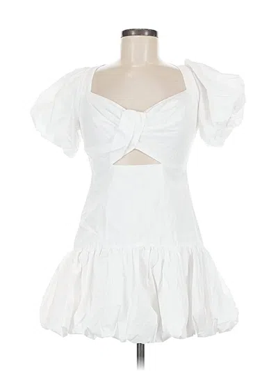 Pre-owned Astr Cocktail Dress In White