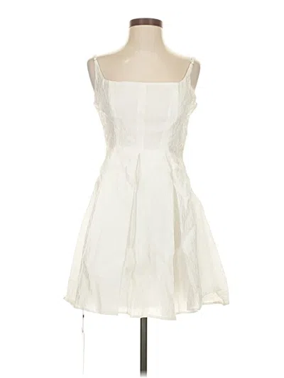 Pre-owned Astr Cocktail Dress In White