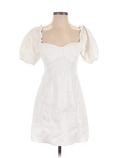 Pre-owned Astr Cocktail Dress In White