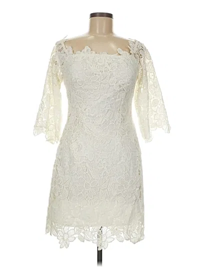 Pre-owned Astr Cocktail Dress In White