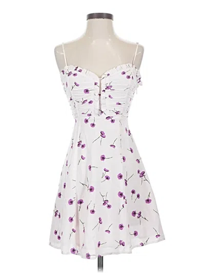 Pre-owned Astr Cocktail Dress In White