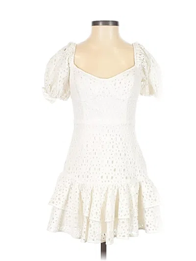Pre-owned Astr Cocktail Dress In White