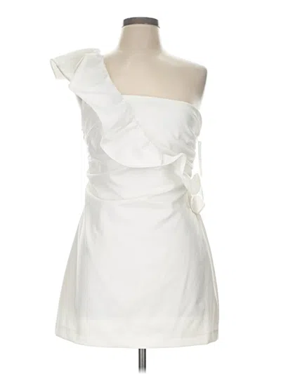 Pre-owned Astr Cocktail Dress In White