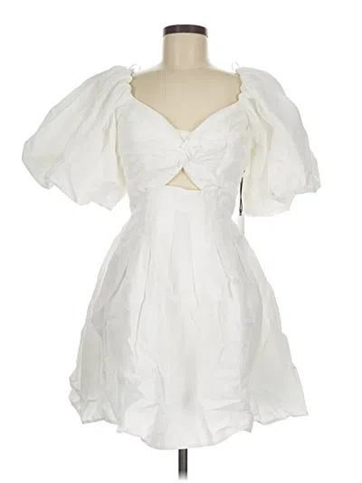 Pre-owned Astr Cocktail Dress In White