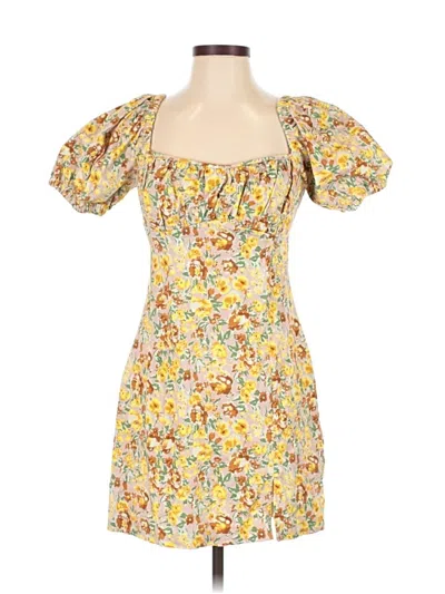 Pre-owned Astr Cocktail Dress In Yellow