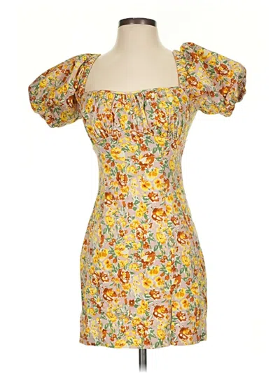 Pre-owned Astr Cocktail Dress In Yellow