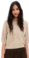 Astr Colette Sweater Oatmeal Multi