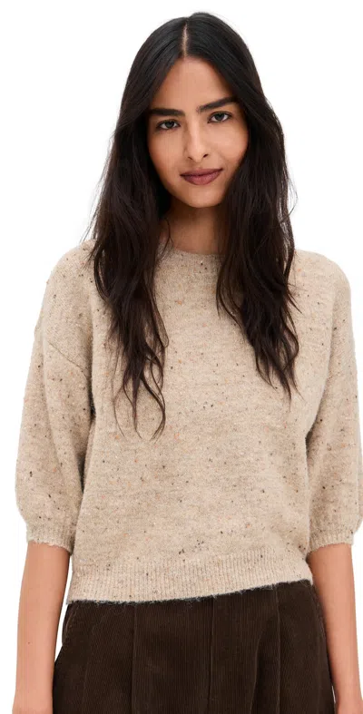 Astr Colette Sweater Oatmeal Multi In Neutral