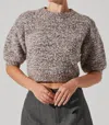 Astr Collette Boucle Sweater In Ash Pink In Multi