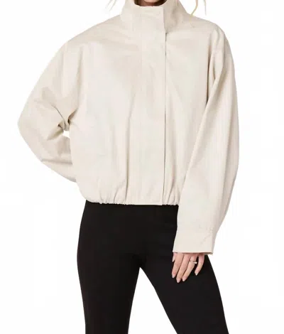 Astr Cooper Oversized Bomber Jacket In Bone In Neutral