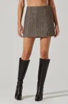 Astr The Label Covina Herringbone Miniskirt In Multi