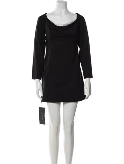 Pre-owned Astr Cowl Neck Mini Dress W/ Tags In Black