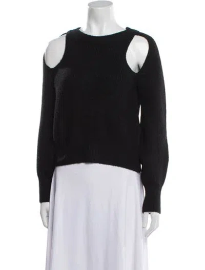 Pre-owned Astr Crew Neck Sweater In Black