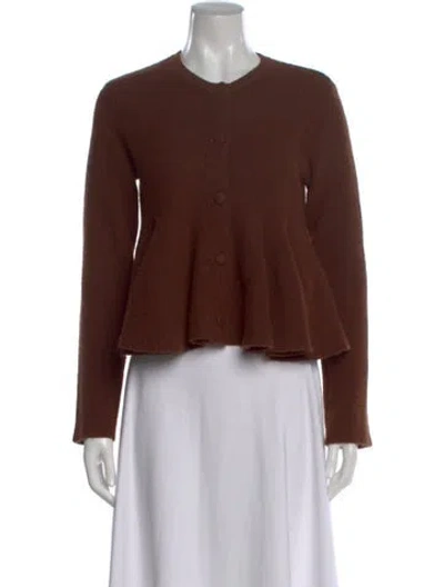 Pre-owned Astr Crew Neck Sweater In Brown