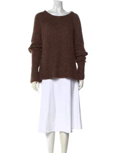 Pre-owned Astr Crew Neck Sweater In Brown